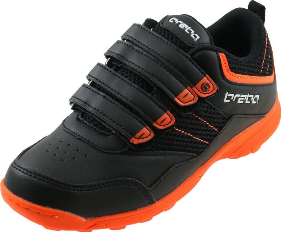 Brabo Klittenband Sportschoenen Unisex zwart oranje