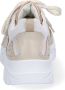 Braqeez 421306-501 Meisjes Lage Sneakers Wit Goud Leer Veters - Thumbnail 3