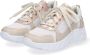 Braqeez 421306-501 Meisjes Lage Sneakers Wit Goud Leer Veters - Thumbnail 4