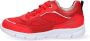 Braqeez 421340-541 Jongens Lage Sneakers Rood Leer Veters - Thumbnail 5