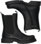 Braqeez 421774 789 Meisjes Chelsea Boots Zwart Leer Ritssluiting - Thumbnail 3