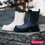 Braqeez 421774 789 Meisjes Chelsea Boots Zwart Leer Ritssluiting - Thumbnail 8