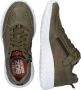 Braqeez 421930-569 Lage Sneakers Groen Nubuck Veters - Thumbnail 4