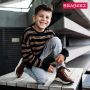 Braqeez 421982 513 Hoge Sneakers Bruin Leer Veters - Thumbnail 7