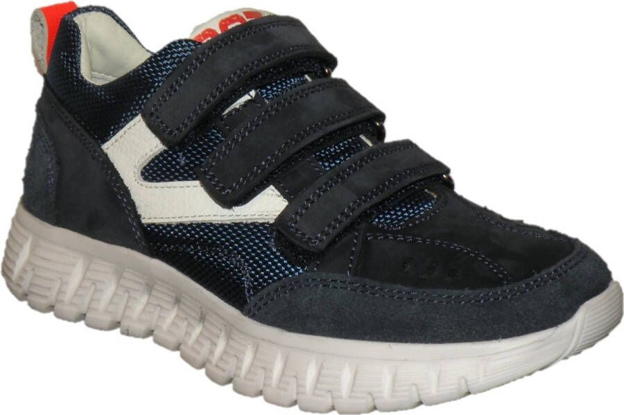 Braqeez 422431-129 Jongens Lage Sneakers Blauw Nubuck Klittenband - Foto 13