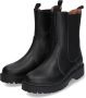 Braqeez 422774-589 Meisjes Chelsea Boots Zwart Leer Ritssluiting - Thumbnail 8