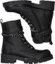 Braqeez 422788 589 Meisjes Biker Boots Zwart Leer Veters - Thumbnail 8