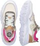 Braqeez 423285-600 Meisjes Lage Sneakers Beige Goud Roze Print Bruin Leer Veters - Thumbnail 4