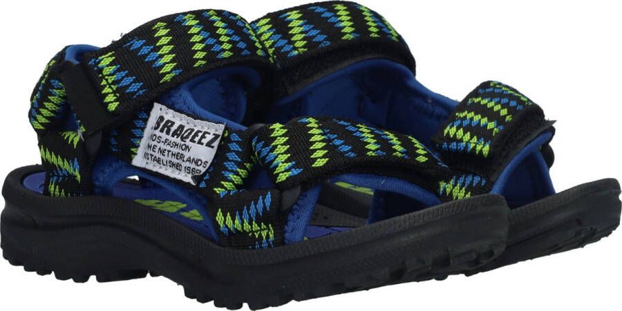 Braqeez jongens sandalen zwart geel