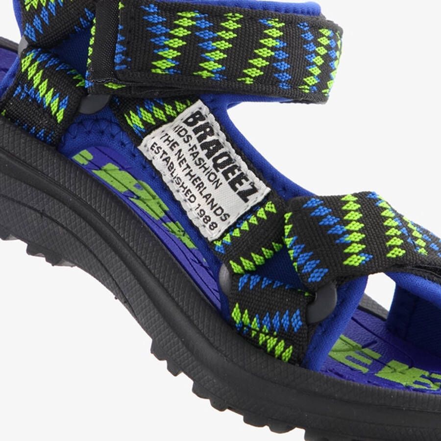 Braqeez jongens sandalen zwart geel