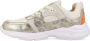 Braqeez Renee Run Lage Sneakers Beige Print Leer Veters - Thumbnail 11