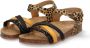 Braqeez Saar Spain Meisjes Sandalen Geel Zwart Imitatieleer Gesp - Thumbnail 6