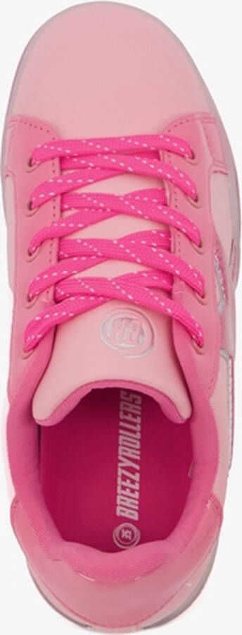 Breezy Rollers kinder sneakers met wieltjes roze Uitneembare zool Schoenen met wieltjes Rolschoenen