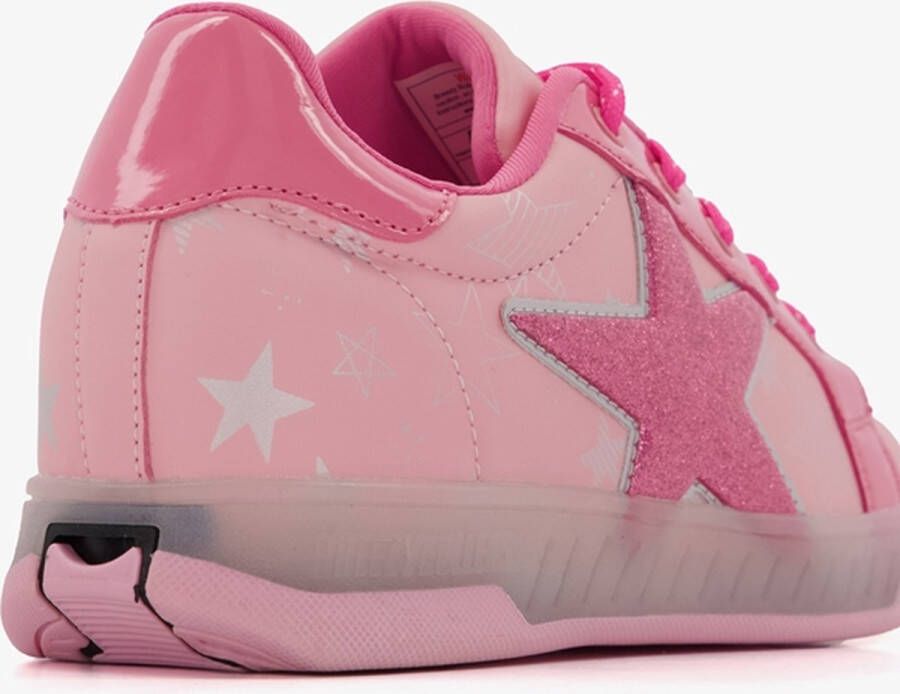 Breezy Rollers kinder sneakers met wieltjes roze Uitneembare zool Schoenen met wieltjes Rolschoenen