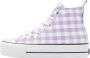 British Knights KAYA MID Dames sneakers hoog Lila geruit - Thumbnail 3