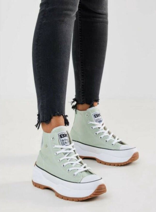 British Knights KAYA MID FLY Dames sneakers hoog Sage