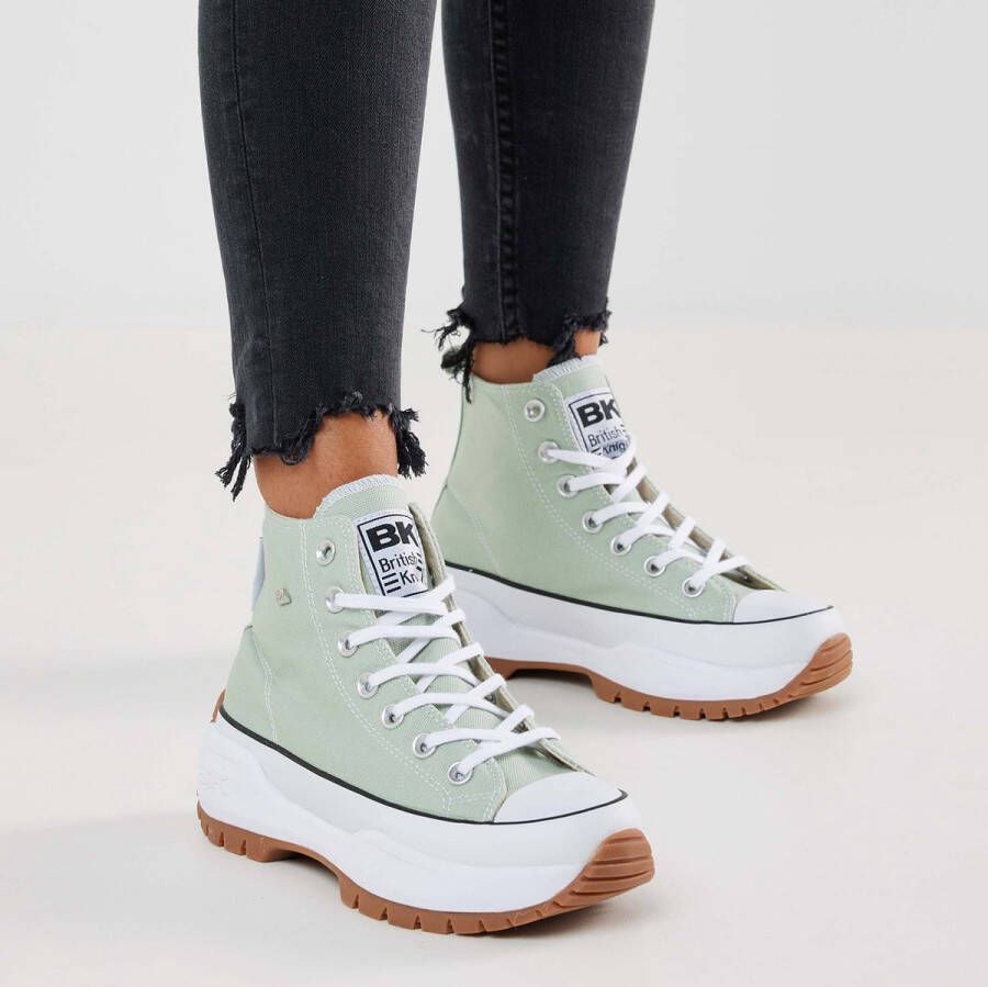 British Knights KAYA MID FLY Dames sneakers hoog Sage