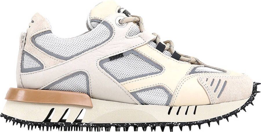 Bronx Ha-cker 66430 Lage sneakers Leren Sneaker Dames Beige