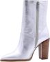 Bronx Next America 34263 Enkellaarsjes Enkelboots met rits Dames Zilver - Thumbnail 10