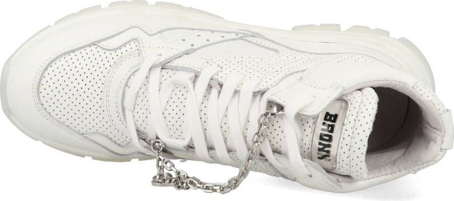 Bronx Tayke-over 47309 Hoge sneakers Leren Sneaker Dames Wit