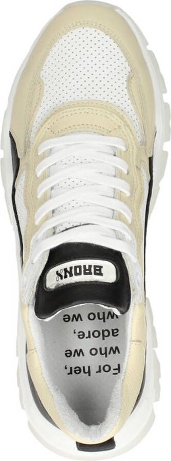 Bronx Tayke-over 66426 Lage sneakers Leren Sneaker Dames Wit