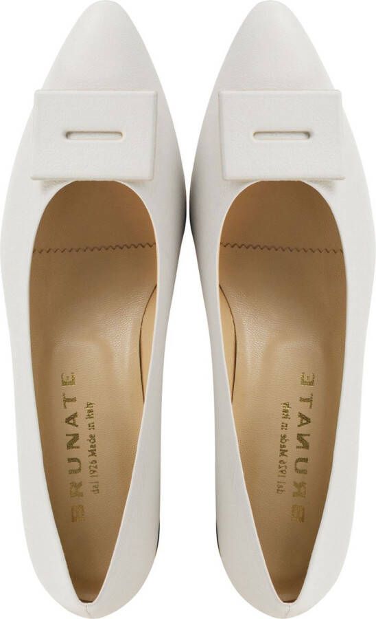 Brunate Dames Pumps Damesschoenen Leer Geen hoogte cm 32184 Wit