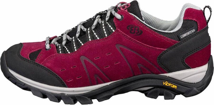 Brütting wandelschoenen voor dames Mount Bona Low Bordeaux Rood