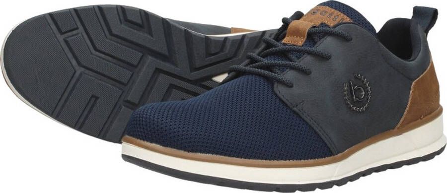 Bugatti Artic Sneakers blauw Textiel