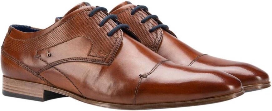 Bugatti Heren Veterschoenen Cognac