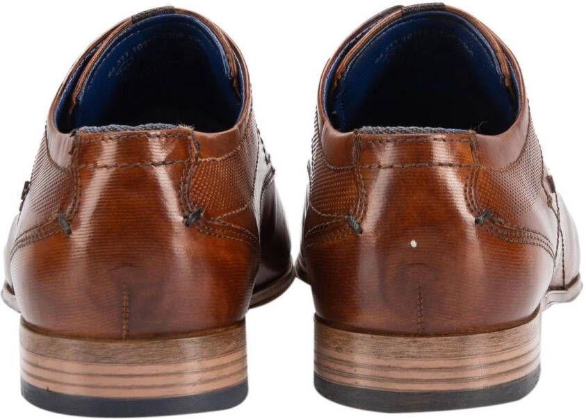 Bugatti Heren Veterschoenen Cognac