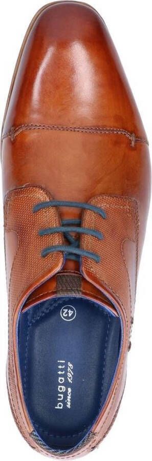 Bugatti Heren Veterschoenen Cognac