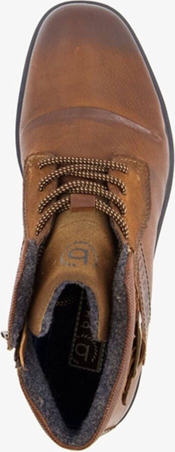 Bugatti leren heren veterboots Cognac