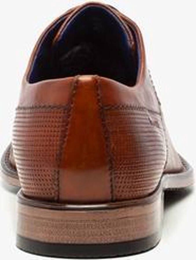 Bugatti leren heren veterschoenen Cognac