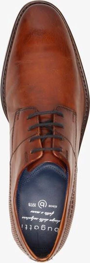 Bugatti leren heren veterschoenen Cognac