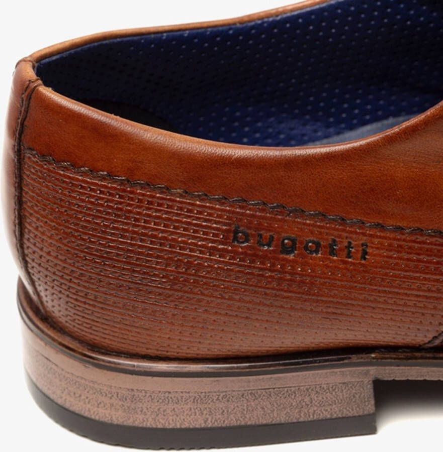 Bugatti leren heren veterschoenen Cognac