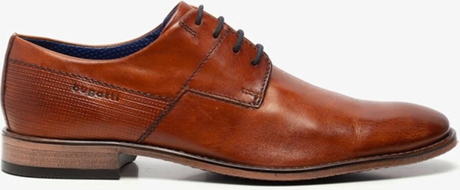 Bugatti leren heren veterschoenen Cognac Echt leer - Foto 6