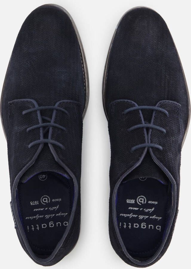 Bugatti Licio Eco Veterschoenen blauw Suede