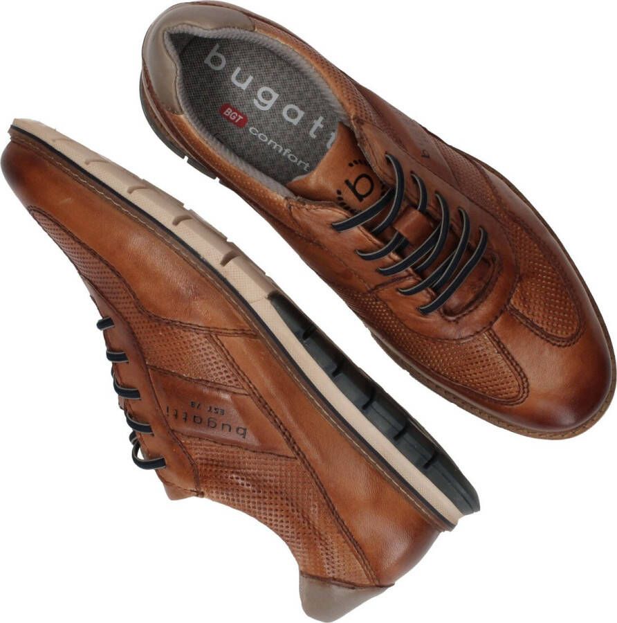 Bugatti Simone Sneakers cognac Leer