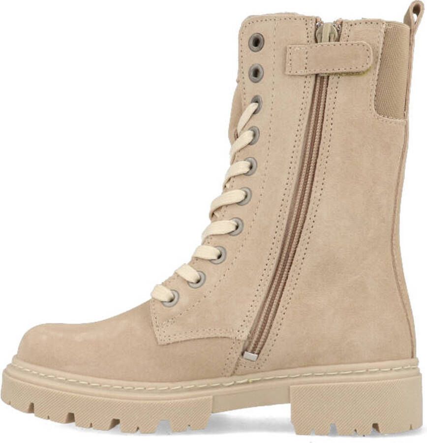 Bullboxer Ajs503 Veterboots Laarzen Met Veters Meisjes Beige