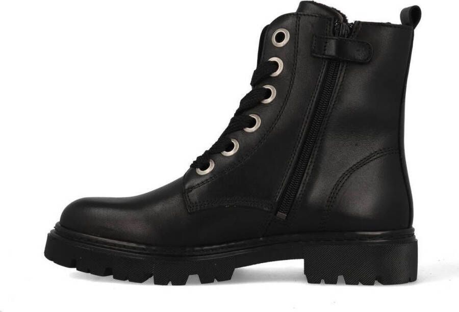 Bullboxer Ajs506 Veterboots Laarzen Met Veters Meisjes Zwart