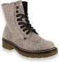 Bullboxer AOL501E6L Zwart Wit Print Boots - Thumbnail 10