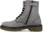 Bullboxer AOL501E6L Zwart Wit Print Boots - Thumbnail 11