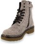 Bullboxer AOL501E6L Zwart Wit Print Boots - Thumbnail 3