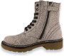 Bullboxer AOL501E6L Zwart Wit Print Boots - Thumbnail 8