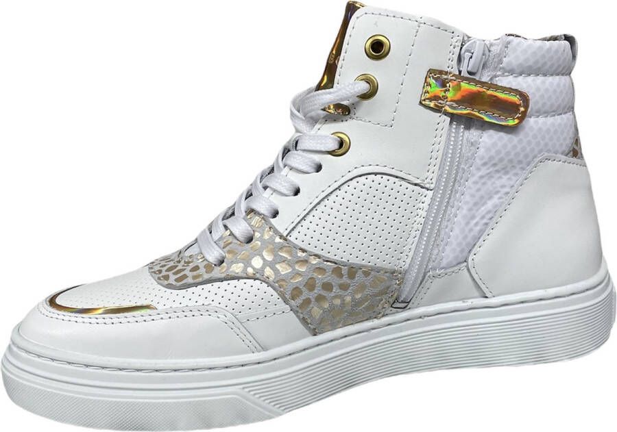 Bullboxer Aop508 Lage sneakers Leren Sneaker Meisjes Wit