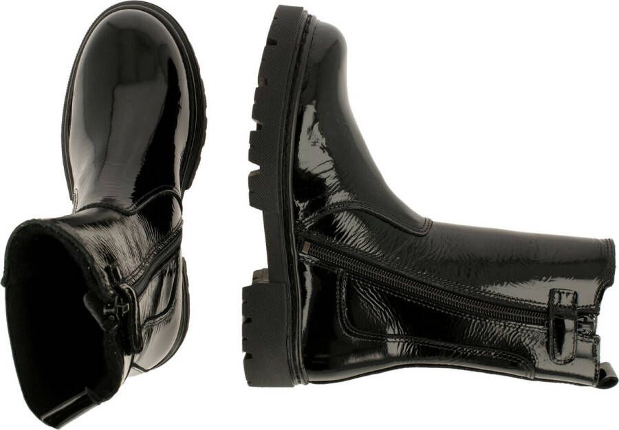 Bullboxer Chelsea Boot Girls Black Glossy Laarzen