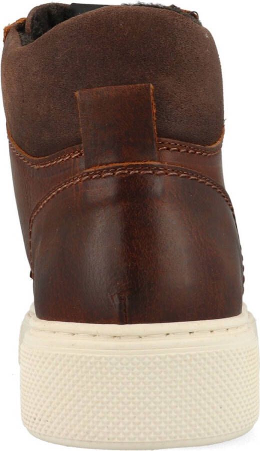 Bullboxer Halfhoge veterschoen Cognac Leer