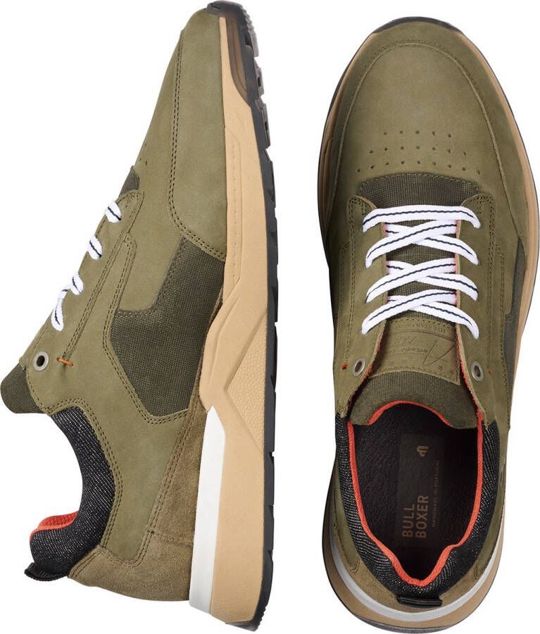 Bullboxer Lace-Up Male Green Veterschoenen