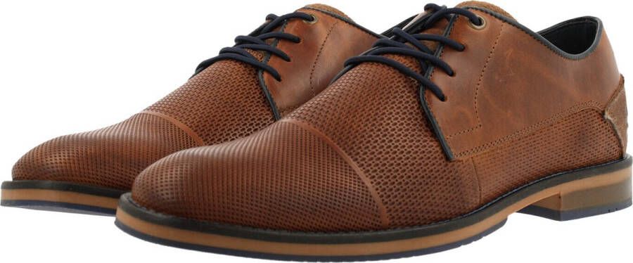 Bullboxer Lace-Up Men Tan Cogna Veterschoenen