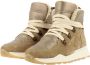 Bullboxer Beige Suède Enkelboots met Stijlvolle Details Beige - Thumbnail 10